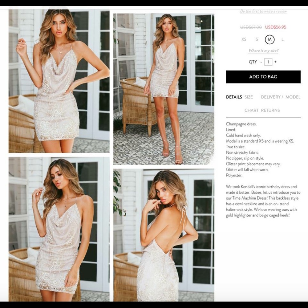 medium sequin dress